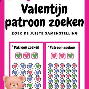 Valentijn Patronen Zoeken – Logisch Denken voor Kleuters