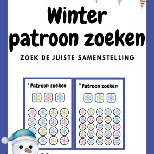 Winter Patronen Zoeken – Logisch Denken voor Kleuters