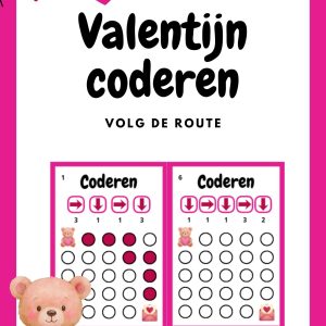 Valentijn Coderen – Routes Volgen voor Kleuters