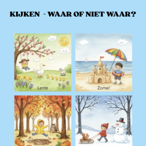 Seizoenen: Kijken - waar of niet waar (groep 3-4)