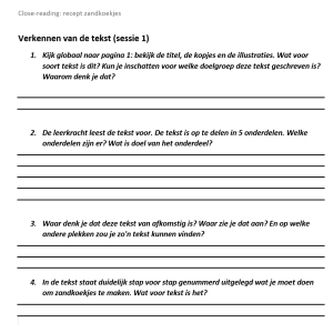 Close-readingles Zandkoekjes