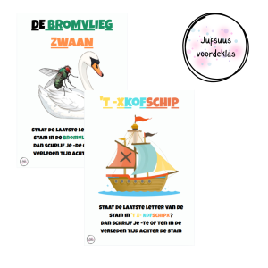 Werkwoordspelling posters verleden tijd