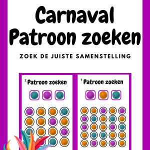 Carnaval Patroon Zoeken – Logisch Denken voor Kleuters