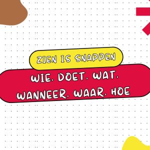 Zien is snappen - waar, wanneer, hoe