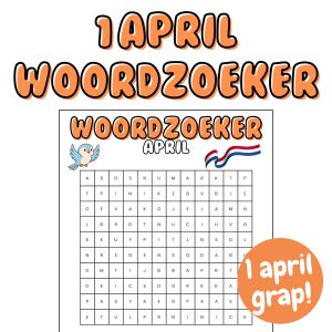 1 April Woordzoeker voor de Klas – Grappige 1 april Grap voor Leerlingen