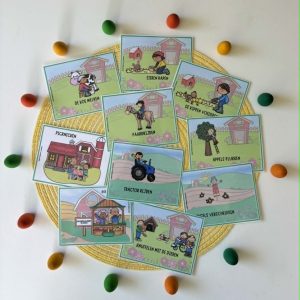Uitbeeldkaarten boerderij