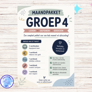 MAANDPAKKET groep 4 - Rekenen & Begrijpend Lezen (20% KORTING)