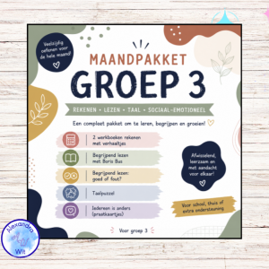 MAANDPAKKET 2 (groep 3) - Rekenen & Begrijpend Lezen (20% KORTING)