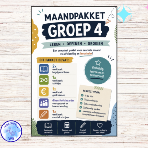 MAANDPAKKET 2 (groep 4) - Rekenen & Begrijpend Lezen (20% KORTING)