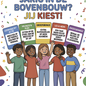 Jarig in de bovenbouw? Jij kiest! (groep 6-7-8)