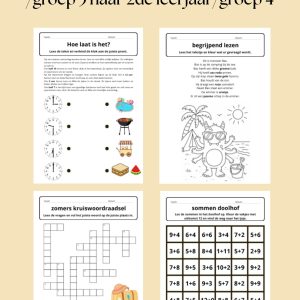 Zomer doe boek - van het 1ste leerjaar/groep 3 naar het 2de leerjaar/groep 4