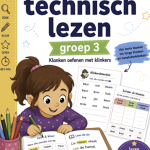 Zoek en kleur: Technisch Lezen - klinkers (AVI 3)