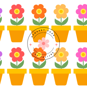 Deurversiering bloemen (incl gieter)