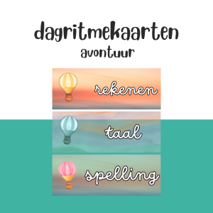 Dagritmekaarten - avontuur