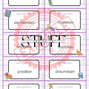 Open en gesloten lettergreep