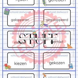 Mix en koppel voltooid deelwoord