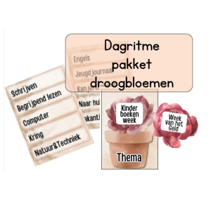 Dagritme pakket droogbloemen