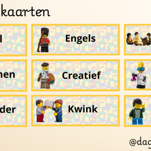 Dagritme kaartjes lego