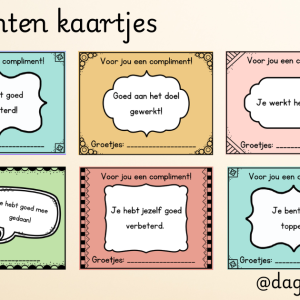 complimenten kaartjes