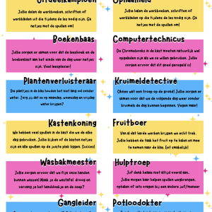 Takenbord (Groep 3 t/m 8)