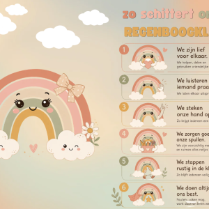 Klasafspraken thema regenboog
