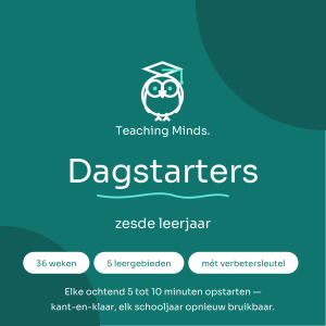 Dagstarters zesde leerjaar: 36 weken, 5 leergebieden, mét correctiesleutel