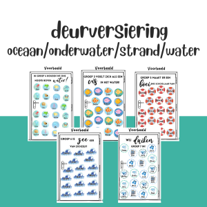 Deurversiering - oceaan/onderwater/strand/zee
