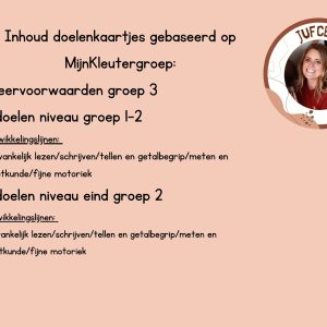 Doelenkaartjes MijnKleutergroep