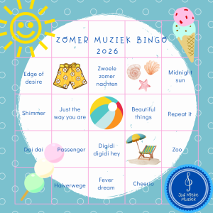 Zomer muziek bingo 2026